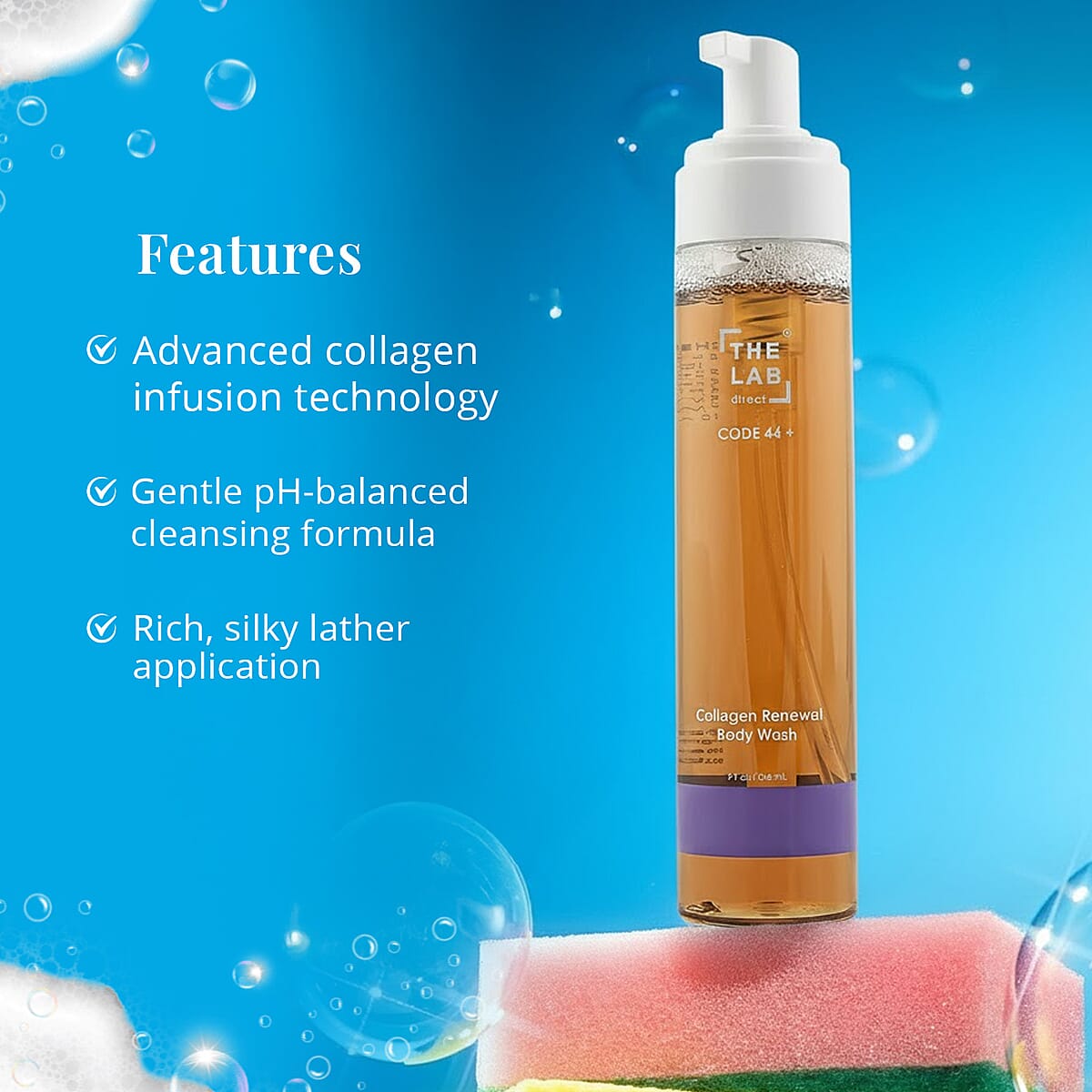 The Lab Direct Code 44 Collagen Renewal Body Wash (Ships in 5-7 Business Days) image number 3