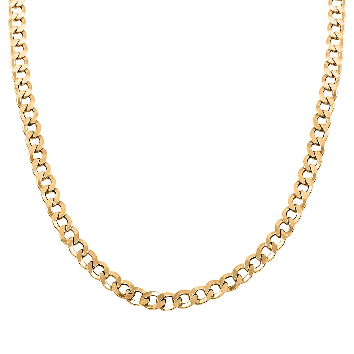 Cuban Chain Necklace in 14K Yellow Gold 12.90 Grams 24 Inches image number 1