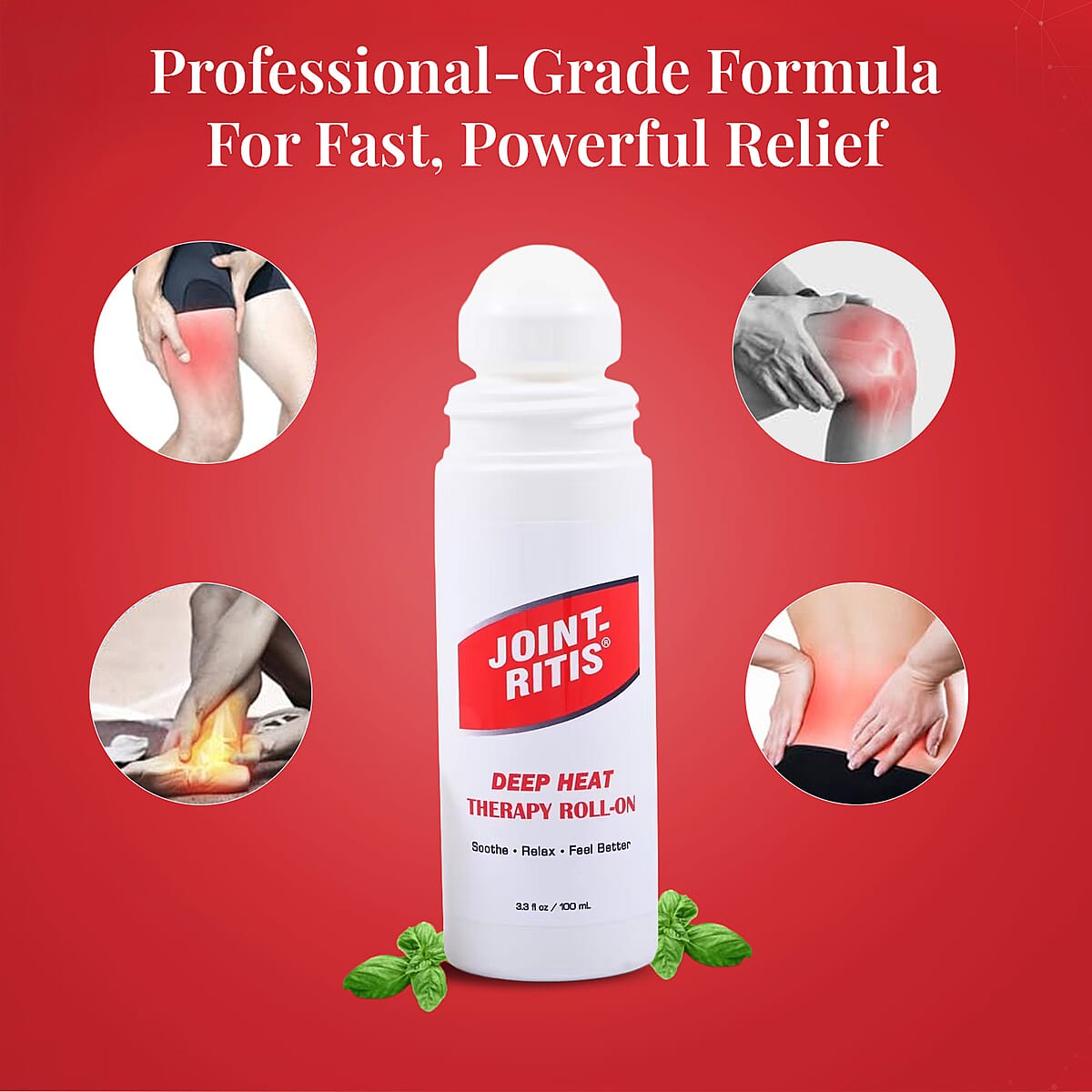 JOINT-RITIS Deep Heat therapy Roll-On (3.3oz) Made in US image number 5
