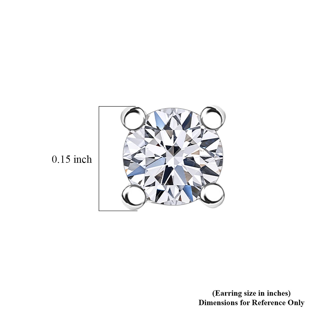 Luxuriant Lab Grown Diamond E-F VS 0.20 ctw Stud Earrings in 950 Platinum image number 4