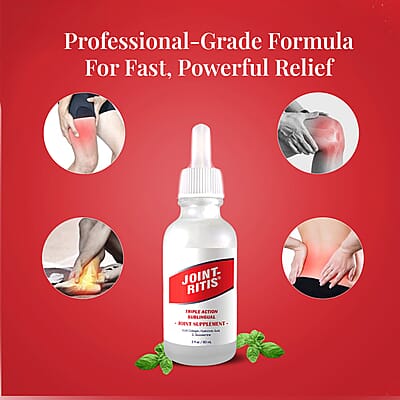 JOINT-RITIS Triple Action Sublingual Joint Supplement (2oz) Made in US