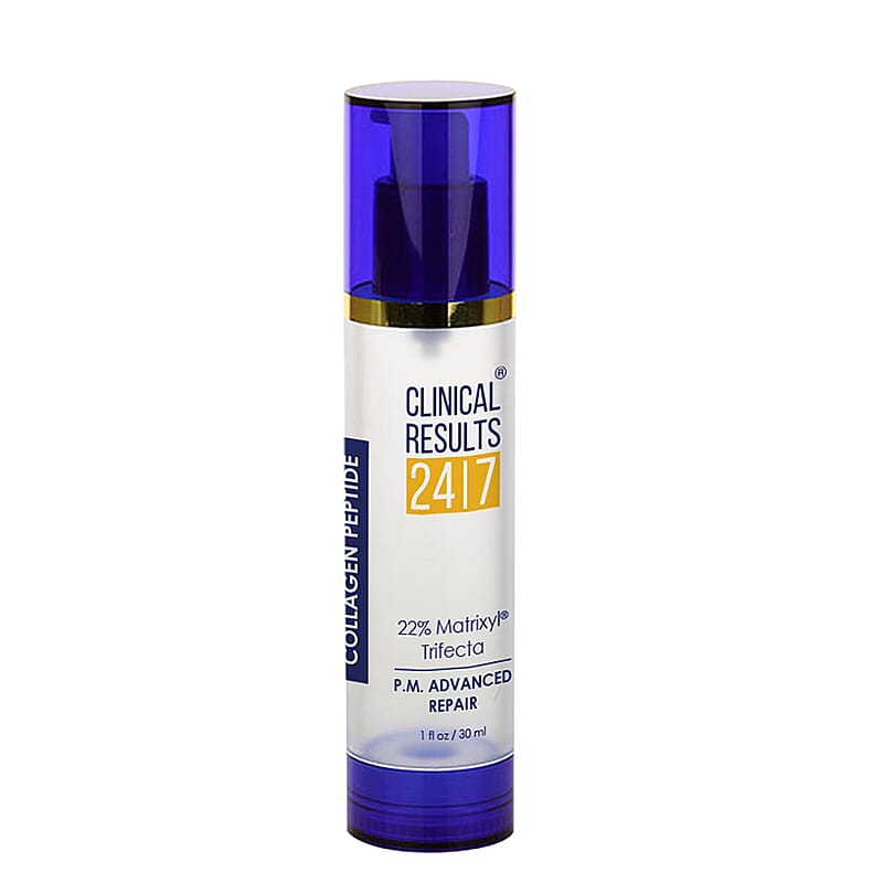 Clinical Results 24/7 Collagen Peptide Matrixyl Trifecta P.M. Advanced Repair (1oz)