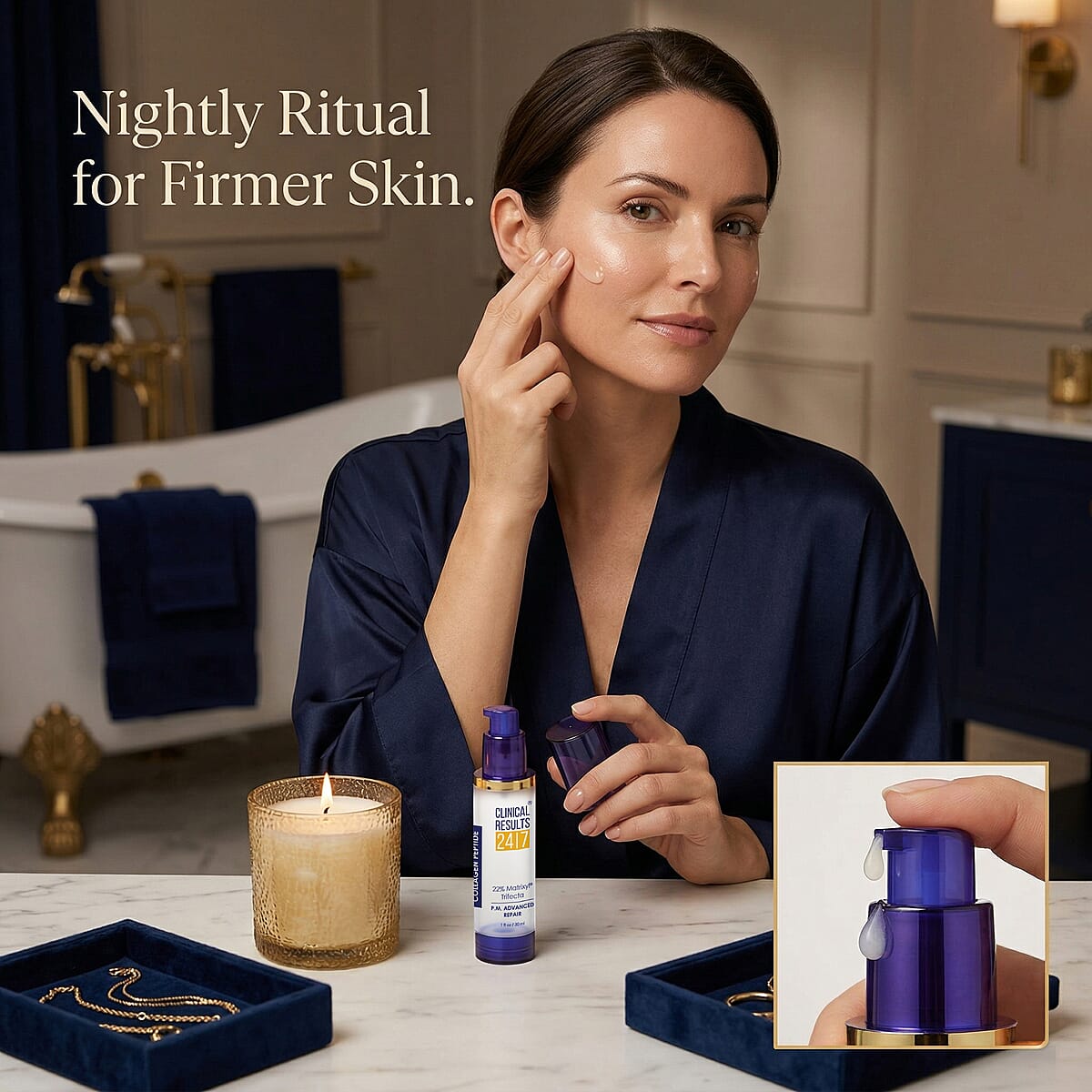 Clinical Results 24/7 Collagen Peptide Matrixyl Trifecta P.M. Advanced Repair (1oz) (Del. in 5-7 Days) image number 2