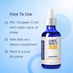 Clinical Results 24/7 Collagen Peptide Supplement for Skin, Hair & Nails (2oz)