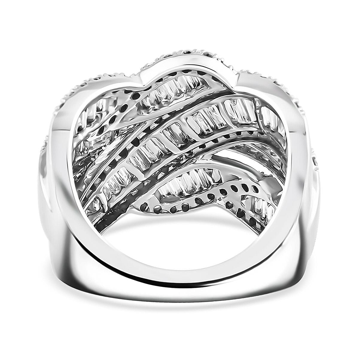 Mystic Luxuriant Lab Grown Diamond G VS 3.00 Ring in 10K White Gold (Size 8.0) image number 4