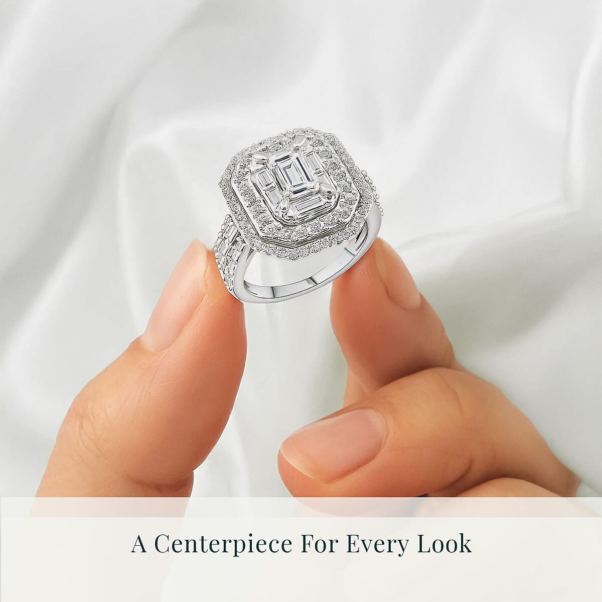 Luxuriant Lab Grown Diamond VS, F 2.00 ctw Ring in 14K White Gold (Size 6.0) 6.80 Grams image number 5