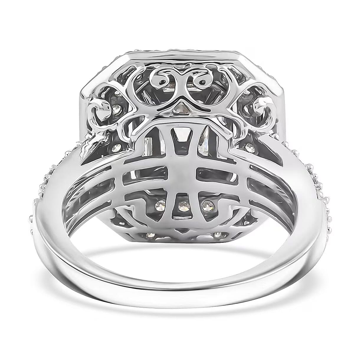 Luxuriant Lab Grown Diamond VS, F 2.00 ctw Ring in 14K White Gold (Size 6.0) 6.80 Grams image number 7