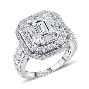 Luxuriant Lab Grown Diamond VS, F 2.00 ctw Ring in 14K White Gold (Size 7.0) 6.80 Grams