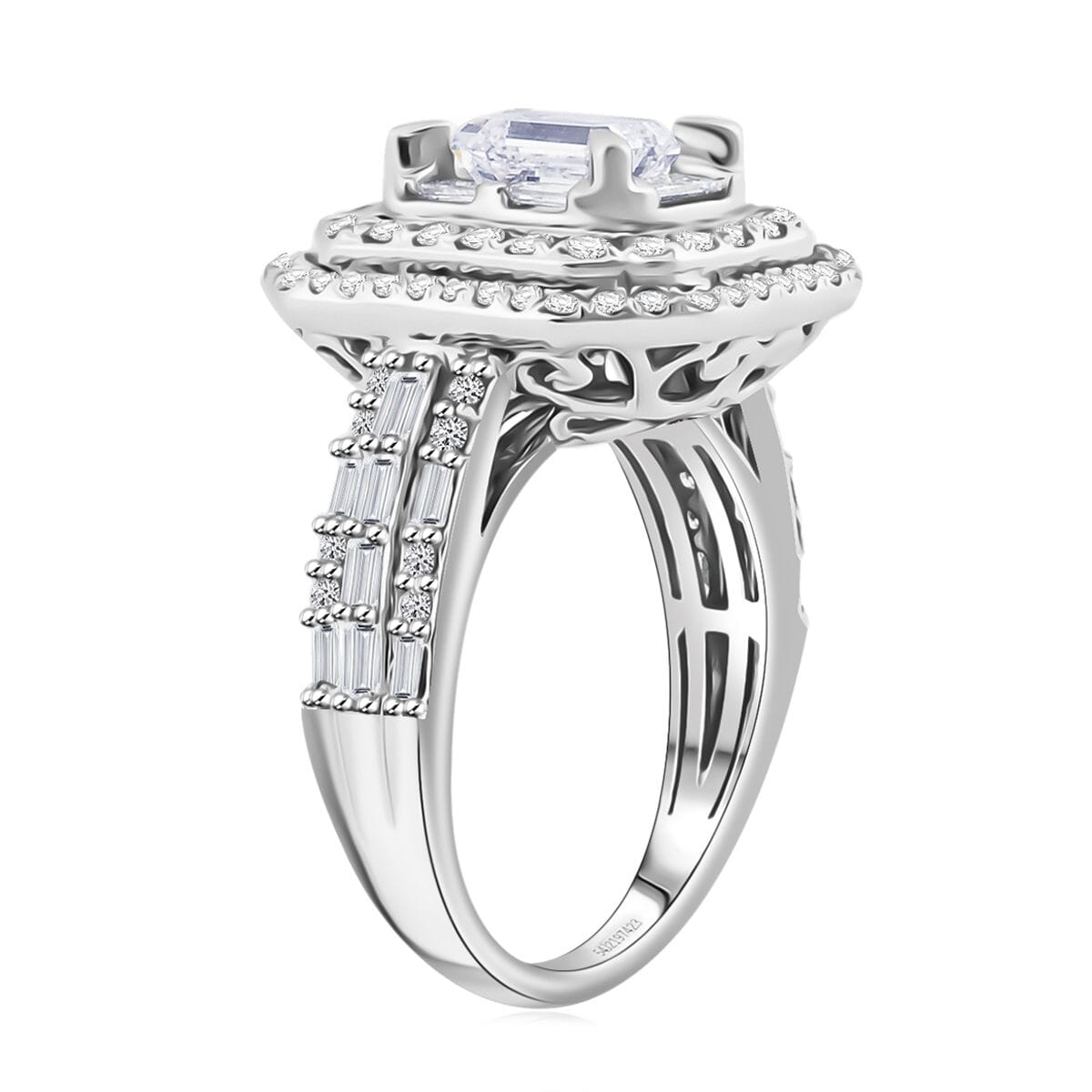 Luxuriant Lab Grown Diamond VS, F 2.00 ctw Ring in 14K White Gold (Size 7.0) 6.80 Grams image number 3