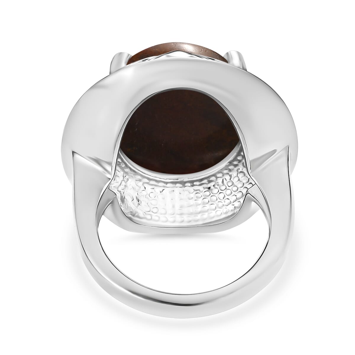 Aqua Nueva Moss 16.30 ctw Solitaire Ring in Stainless Steel (Size 10.0)  image number 4