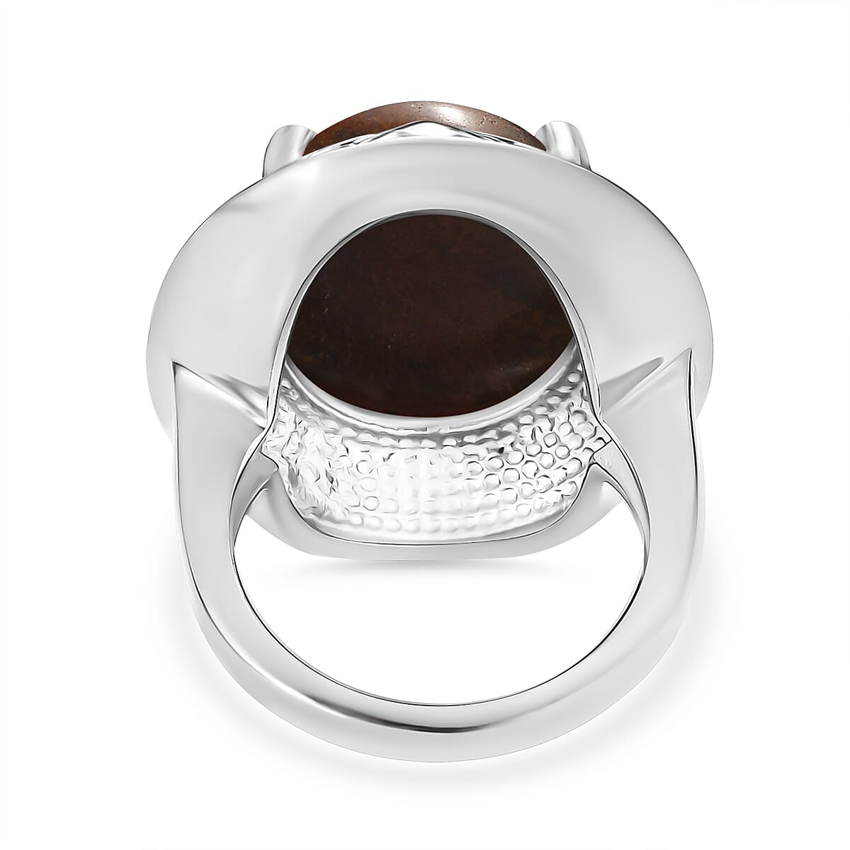 Aqua Nueva Moss 16.30 ctw Solitaire Ring in Stainless Steel (Size 5.0)  image number 4