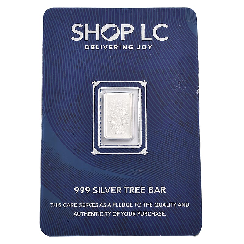 999.9 Fine Silver Tree of Life Bar 1 Grams