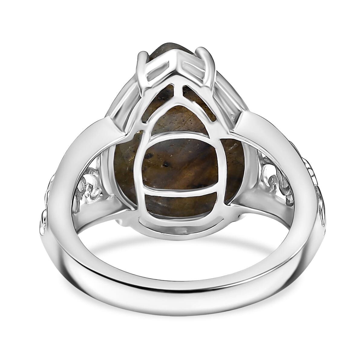 Karis Malagasy Labradorite Ring in Platinum Bond (Size 7.0) 8.65 ctw image number 4