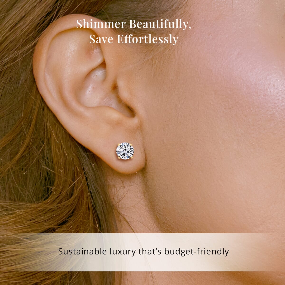 Luxuriant Lab Grown Diamond VS 4.00 ctw Stud Earrings in 14K Yellow Gold  image number 1