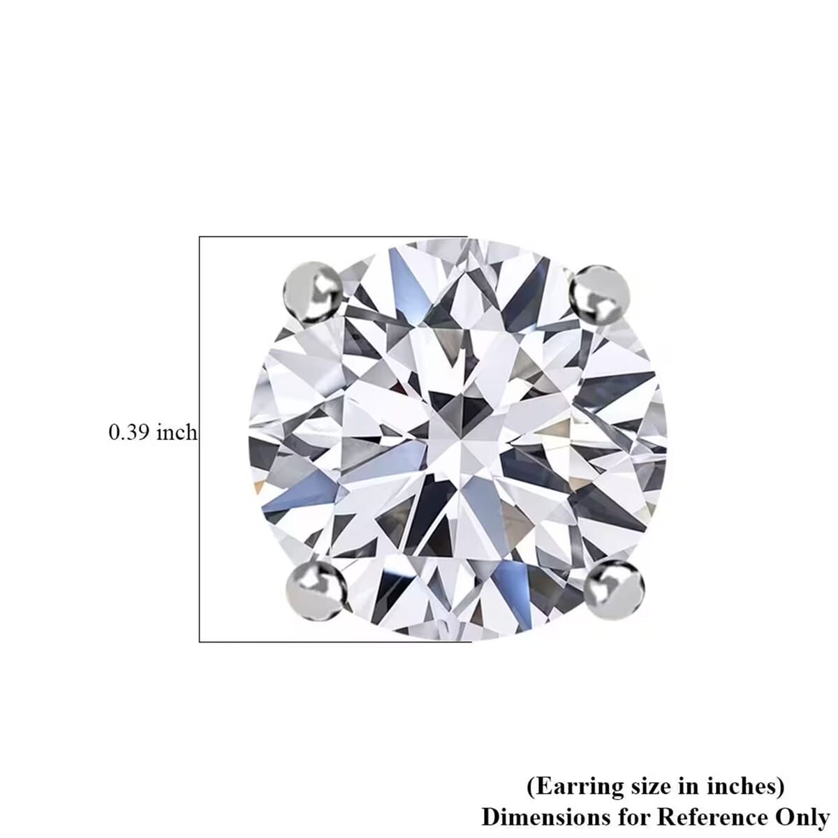 Luxuriant Lab Grown Diamond VS 4.00 ctw Stud Earrings in 14K White Gold  image number 8