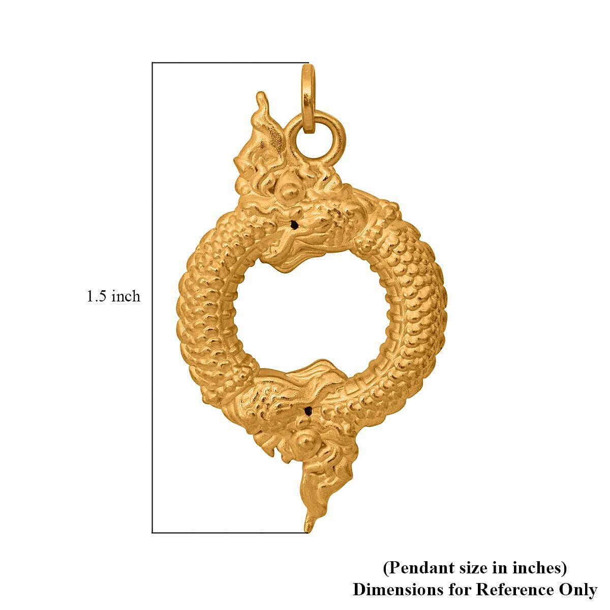 Electroform Dragon Pendant in 24K Yellow Gold 1.5 Grams