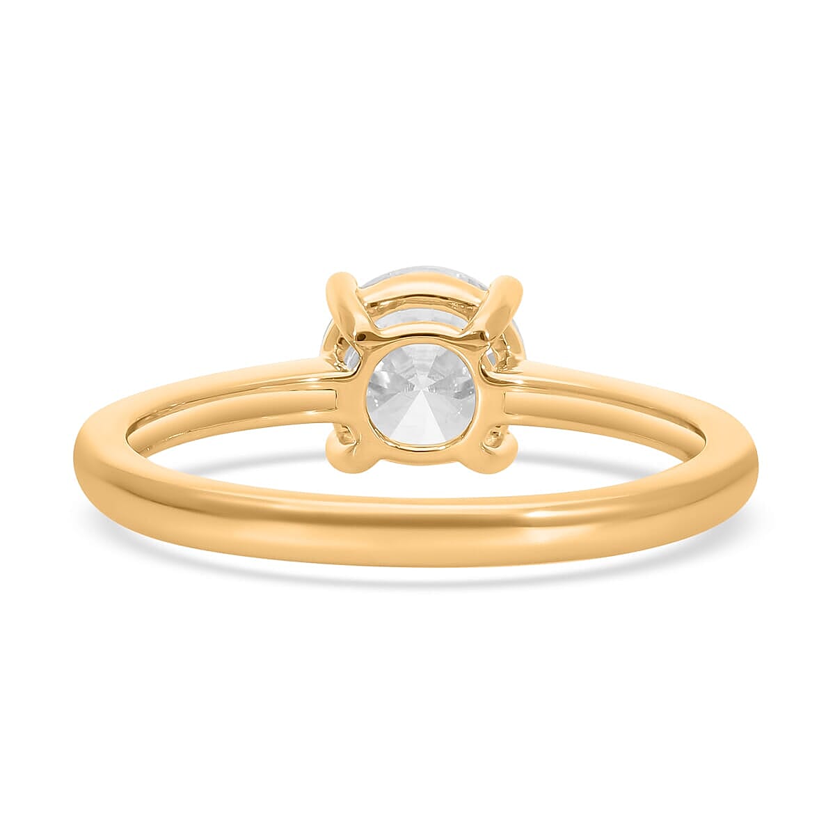 Luxuriant Lab Grown Diamond E-F VS 0.50 ctw Solitaire Ring in 14K Yellow Gold (Size 10.0)
