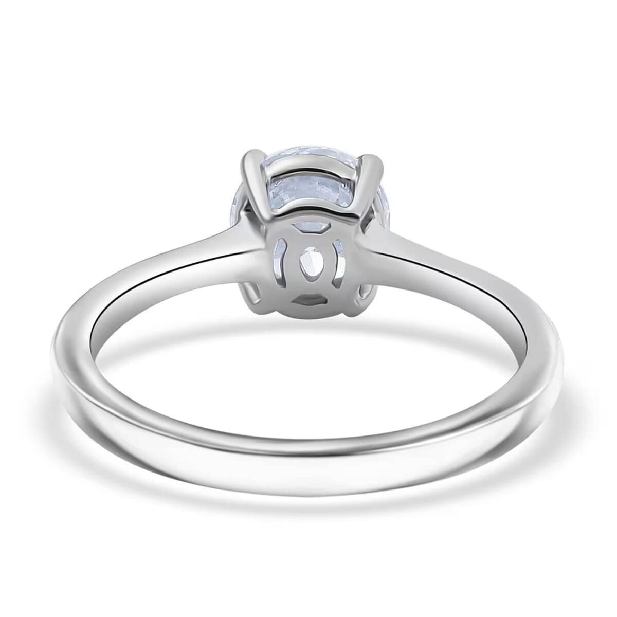IGI Certified 950 Platinum Luxuriant Lab Grown Diamond (E-F, VS) Ring (Size 4.5) 1.00 ctw image number 8