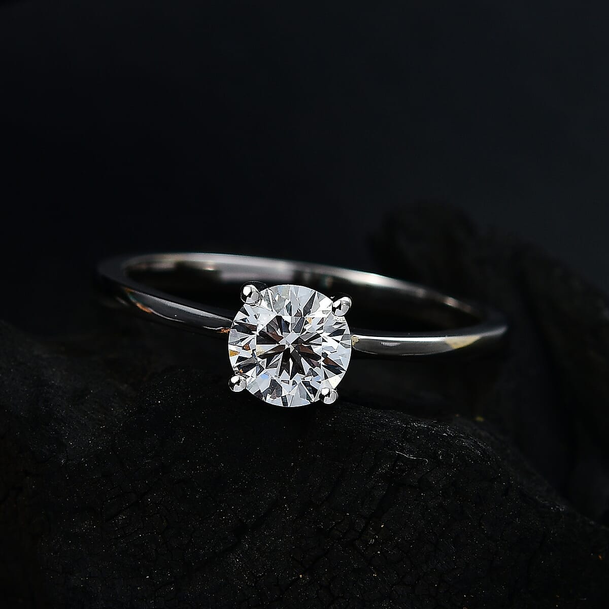 IGI Certified Luxuriant Lab Grown Diamond E-F VS 1.00 ctw Ring in 950 Platinum (Size 6.0) image number 1