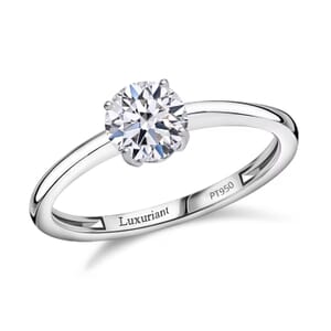 IGI Certified 950 Platinum Luxuriant Lab Grown Diamond (E-F, VS) Ring (Size 6.5) 1.00 ctw