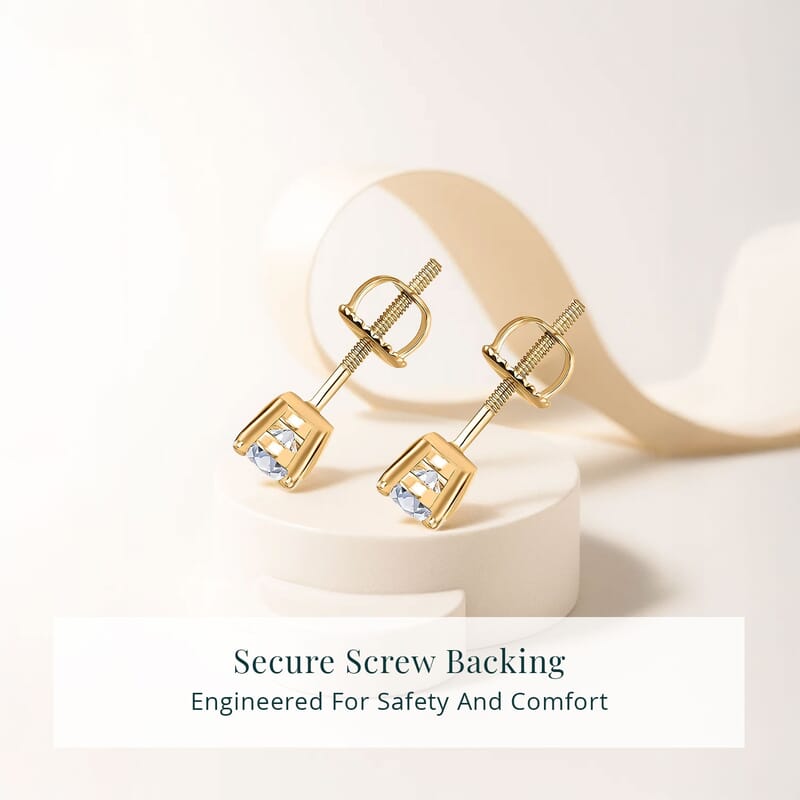 Luxuriant Lab Grown Diamond E-F VS 0.50 ctw Stud Earrings in 14K Yellow Gold