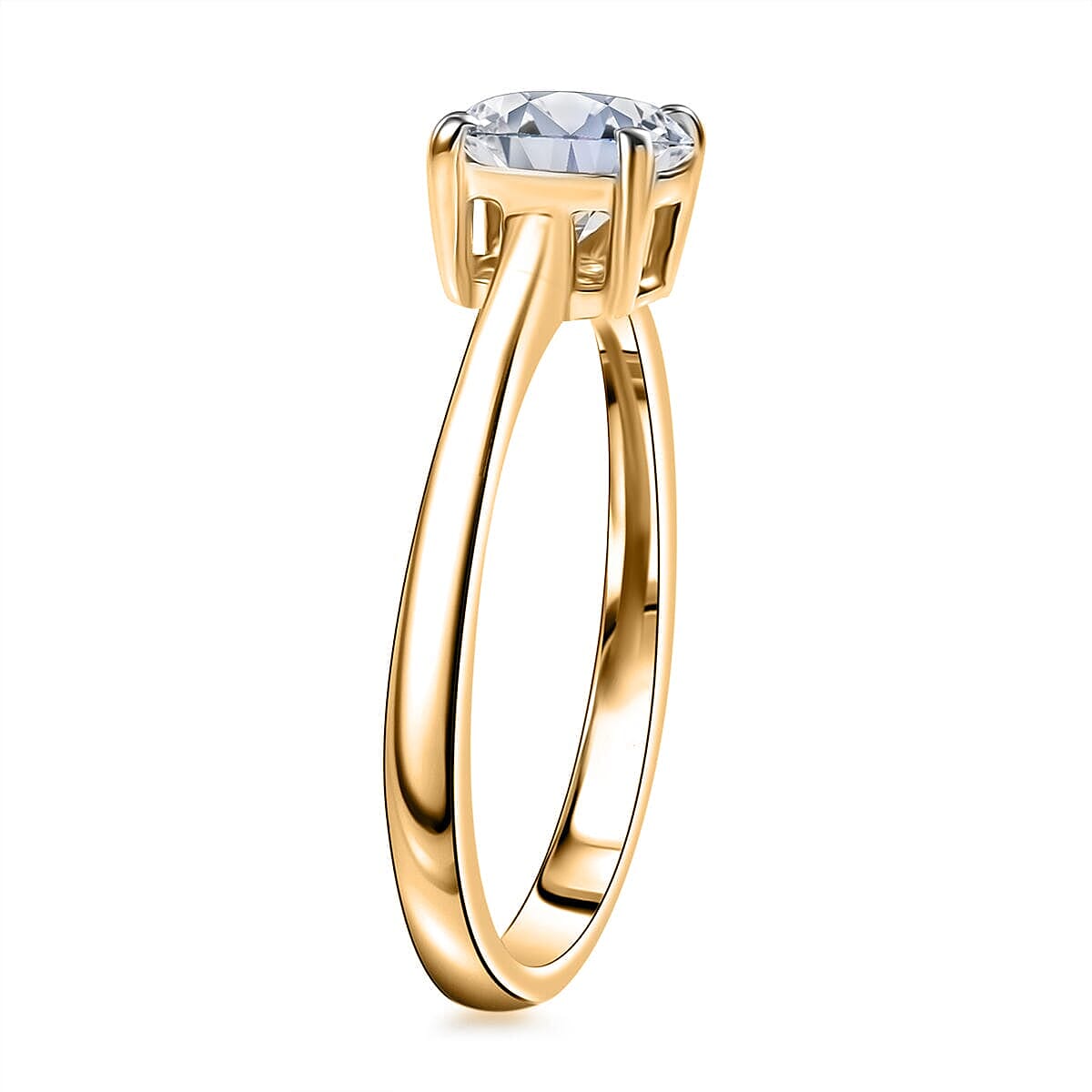 IGI Certified Luxuriant Lab Grown Diamond E-F VS 2.00 ctw Ring in 14K Yellow Gold (Size 10.0) image number 3