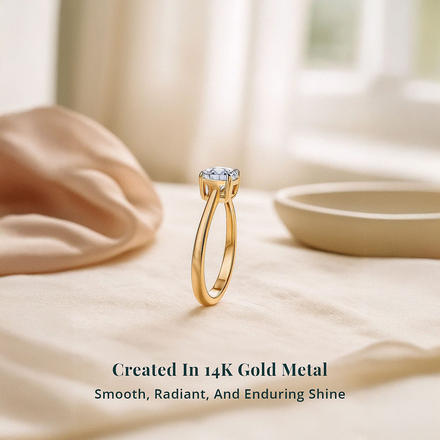 IGI Certified Luxuriant Lab Grown Diamond E-F VS 2.00 ctw Ring in 14K Yellow Gold (Size 6.0)