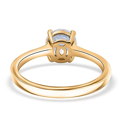 IGI Certified Luxuriant Lab Grown Diamond E-F VS 2.00 ctw Ring in 14K Yellow Gold (Size 6.0)