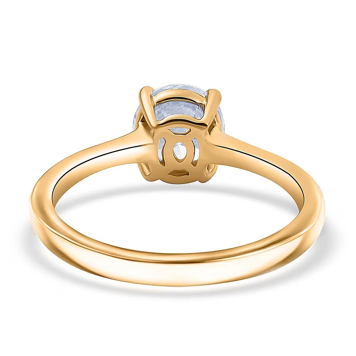 IGI Certified 14K Yellow Gold Luxuriant Lab Grown Diamond (E-F, VS) Ring (Size 7.5) 2.00 ctw image number 7