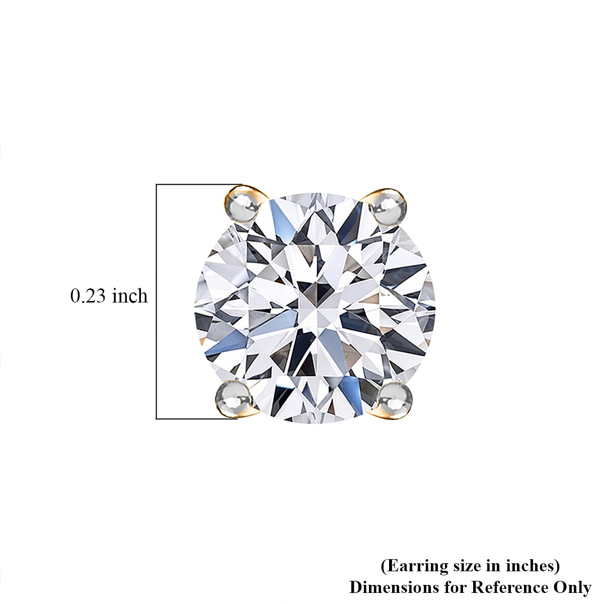 IGI Certified Luxuriant Lab Grown Diamond E-F VS 2.00 ctw Stud Earrings in 14K Yellow Gold