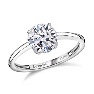 IGI Certified Luxuriant Lab Grown Diamond E-F VS 2.00 ctw Ring in 950 Platinum