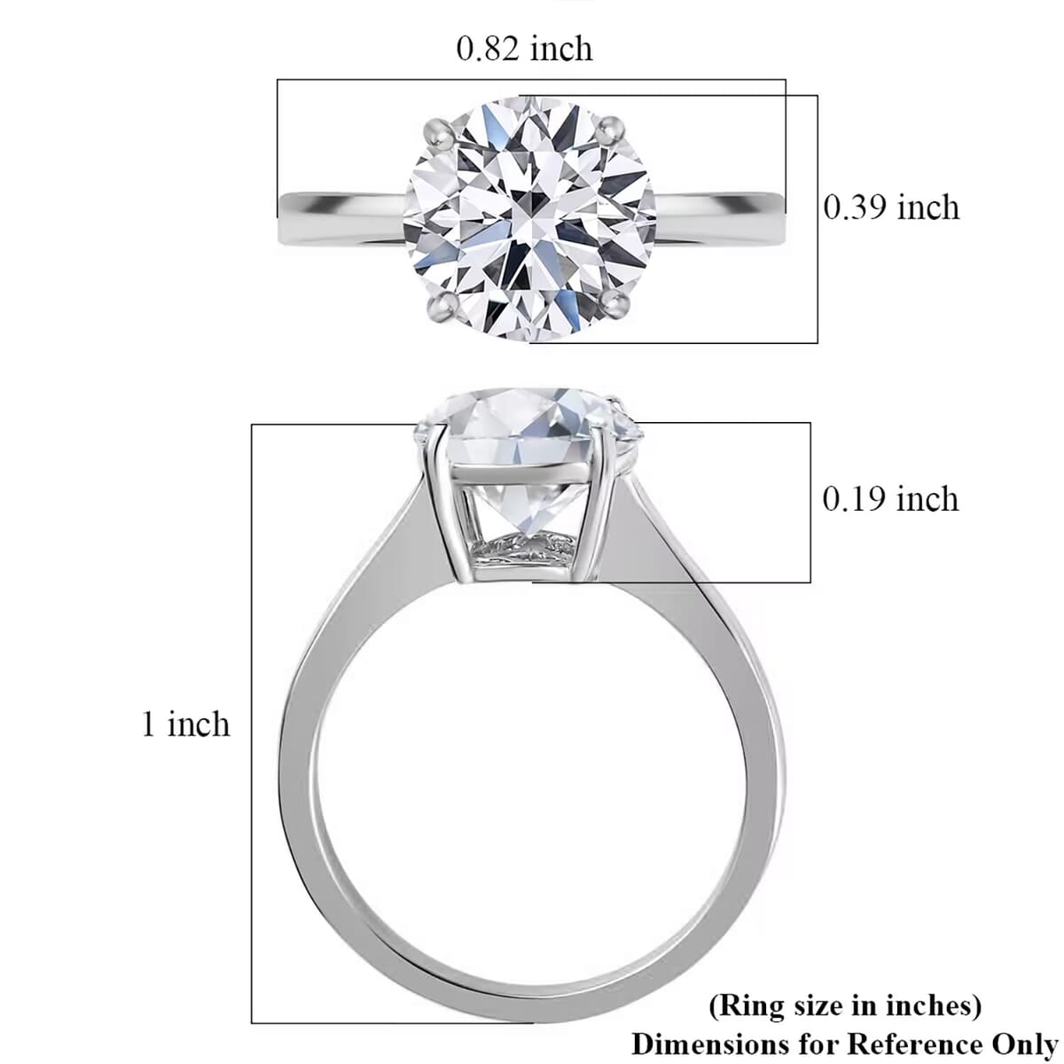 IGI Certified Luxuriant Lab Grown Diamond E-F VS 2.00 ctw Ring in 950 Platinum image number 9