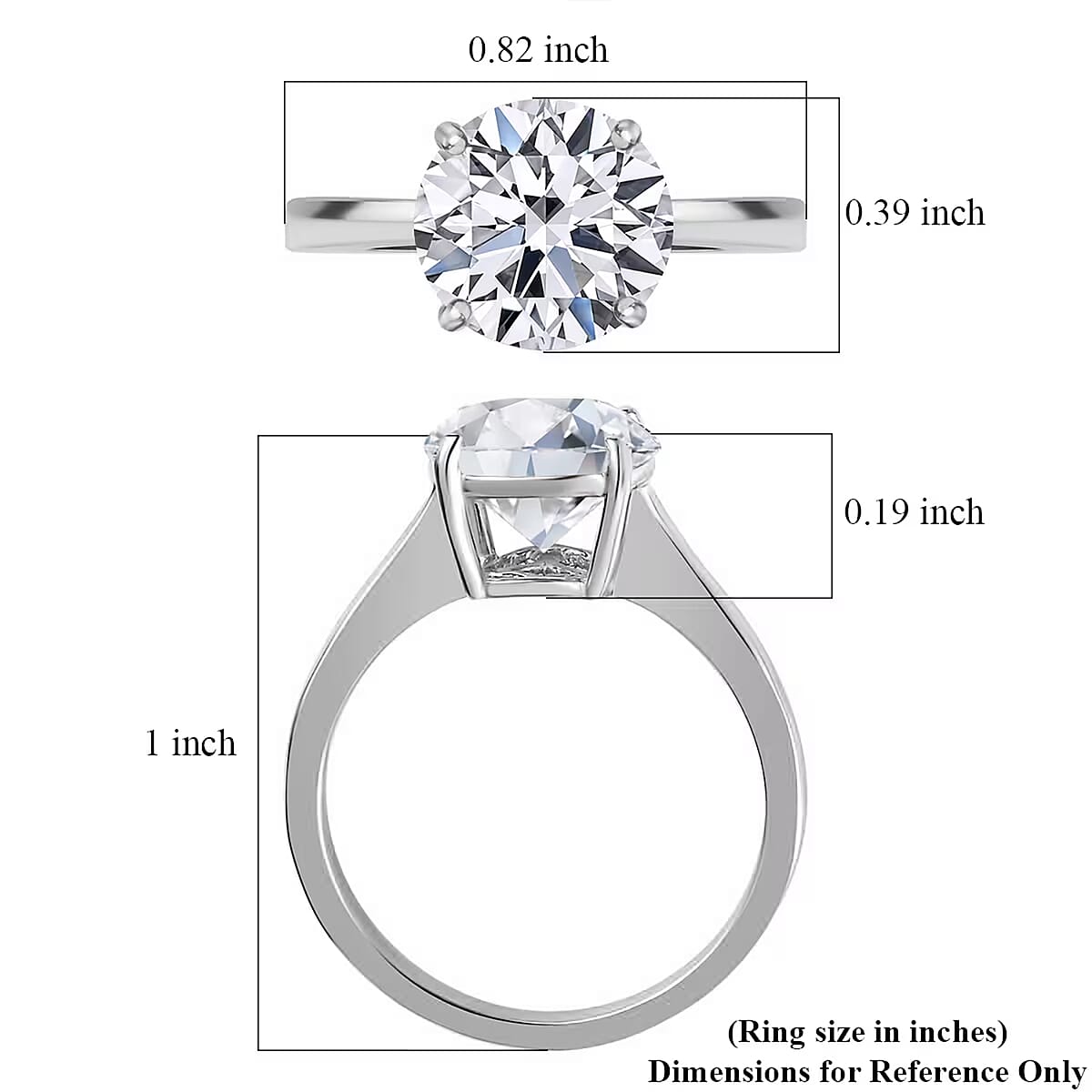 IGI Certified Luxuriant Lab Grown Diamond E-F VS 2.00 ctw Ring in 950 Platinum image number 9