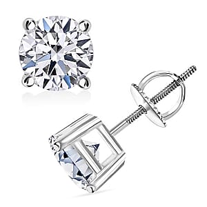 IGI Certified Luxuriant Lab Grown Diamond E-F VS 3.00 ctw Stud Earrings in 950 Platinum