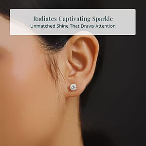 IGI Certified Luxuriant Lab Grown Diamond E-F VS 3.00 ctw Stud Earrings in 14K Yellow Gold