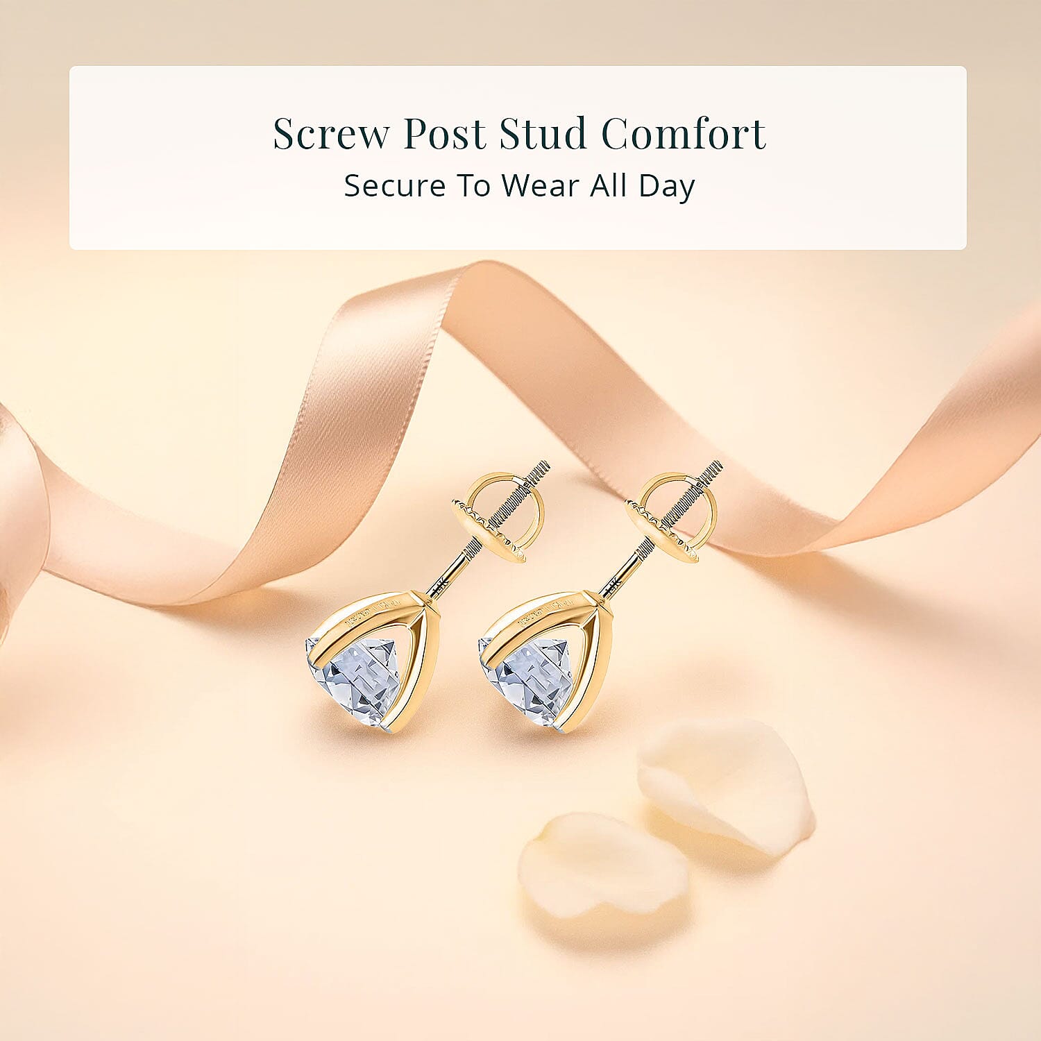 IGI Certified Luxuriant Lab Grown Diamond E-F VS 3.00 ctw Stud Earrings in 14K Yellow Gold