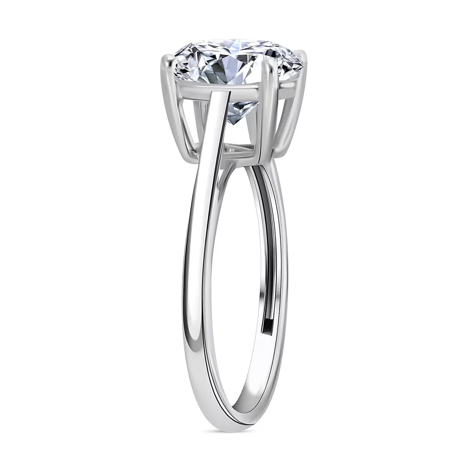 IGI Certified Luxuriant Lab Grown Diamond E-F VS 4.00 ctw Ring in 950 Platinum (Size 10.0) 4.51 Grams