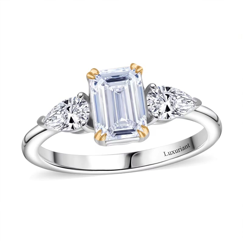IGI Certified 950 Platinum Luxuriant Lab Grown Diamond (E-F, VS2) Ring (Size 6.5) 2.00 ctw