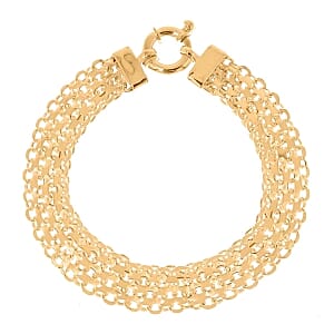 Vermeil YG Over Sterling Silver Bracelet (7.50 In) 17.00 g