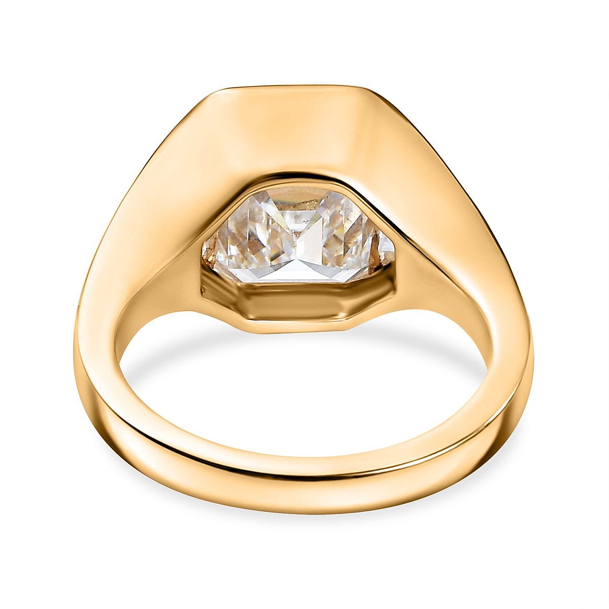Luxuriant Lab Grown 4.90 ctw Diamond E-F VS Solitaire Ring in 14K Yellow Gold (Size 4.75) 