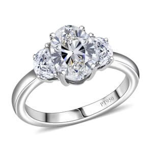 950 Platinum Luxuriant Lab Grown Diamond (E-F, VS) Ring (Size 6.0) 2.10 ctw