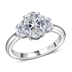 950 Platinum Luxuriant Lab Grown Diamond (E-F, VS) Ring (Size 6.0) 2.10 ctw