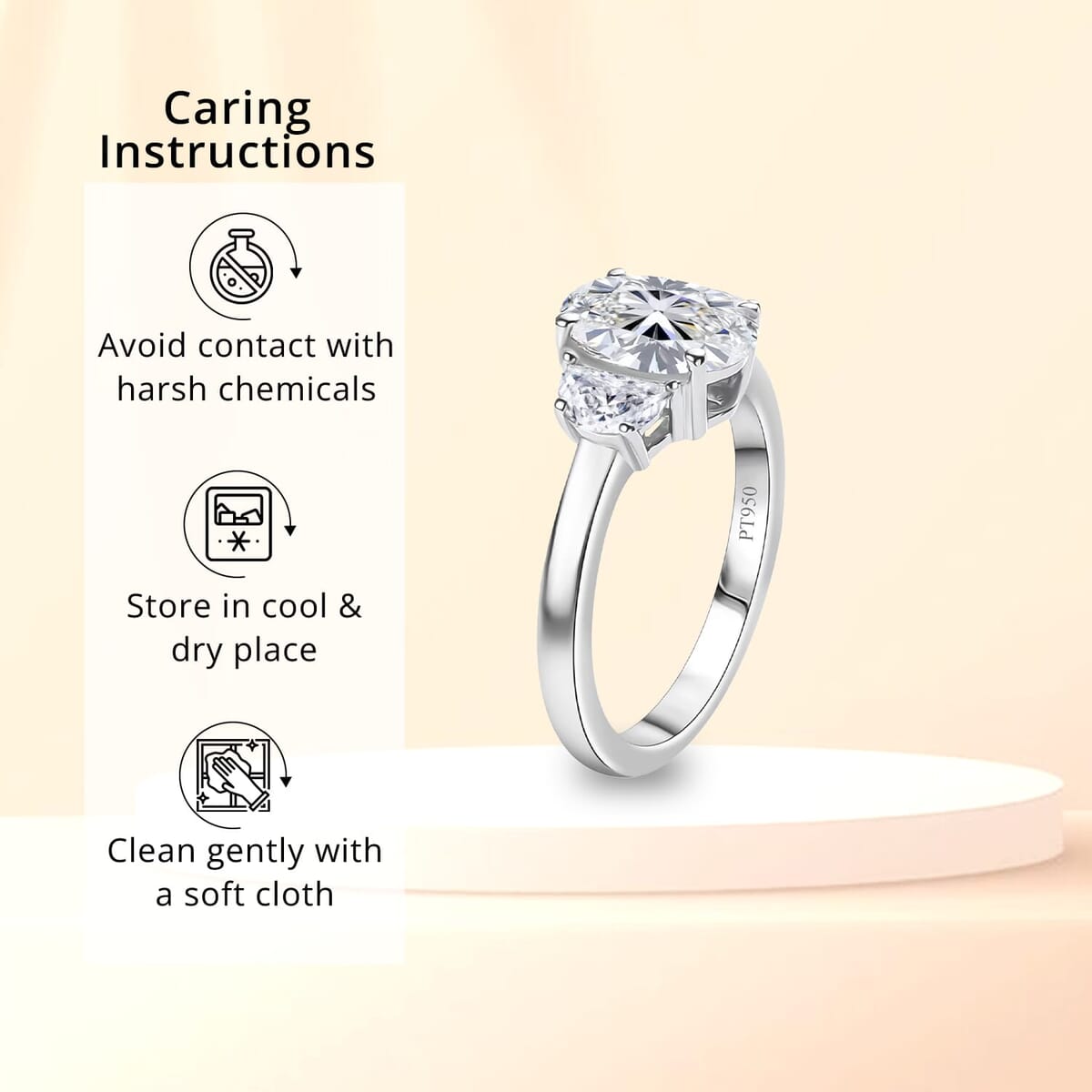 950 Platinum Luxuriant Lab Grown Diamond (E-F, VS) Ring (Size 6.0) 2.10 ctw image number 6