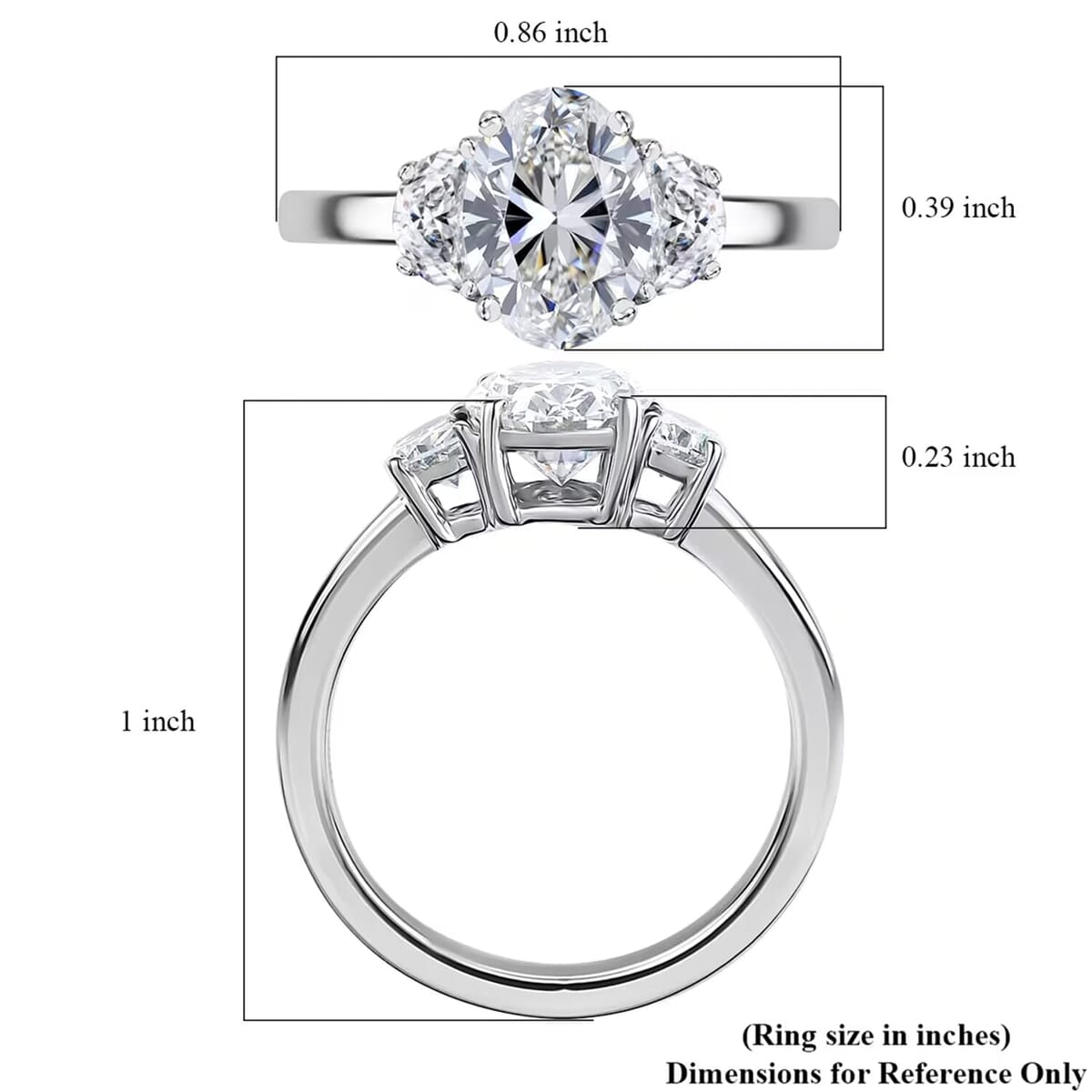 950 Platinum Luxuriant Lab Grown Diamond (E-F, VS) Ring (Size 6.0) 2.10 ctw image number 7
