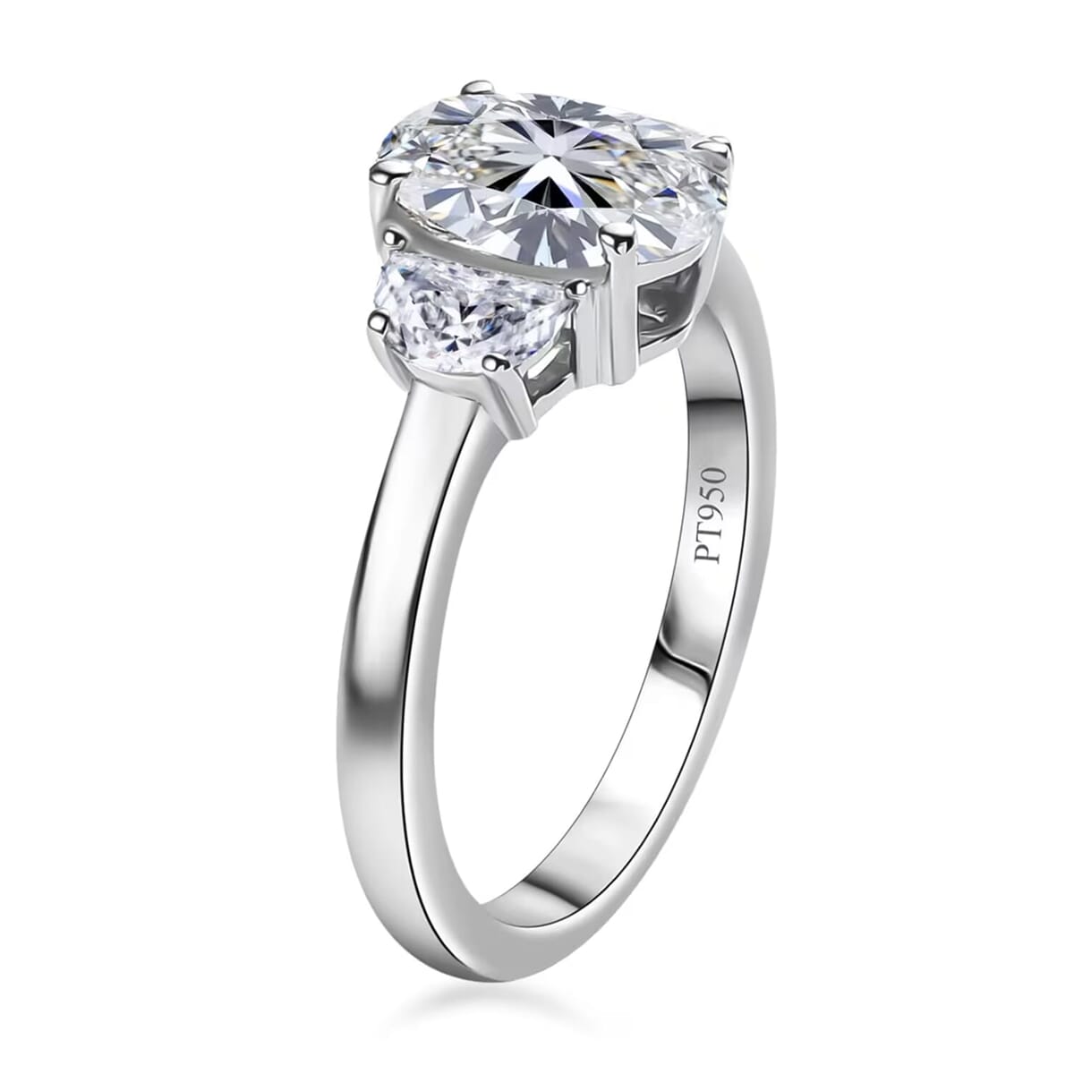 950 Platinum Luxuriant Lab Grown Diamond (E-F, VS) Ring (Size 6.0) 2.10 ctw image number 8