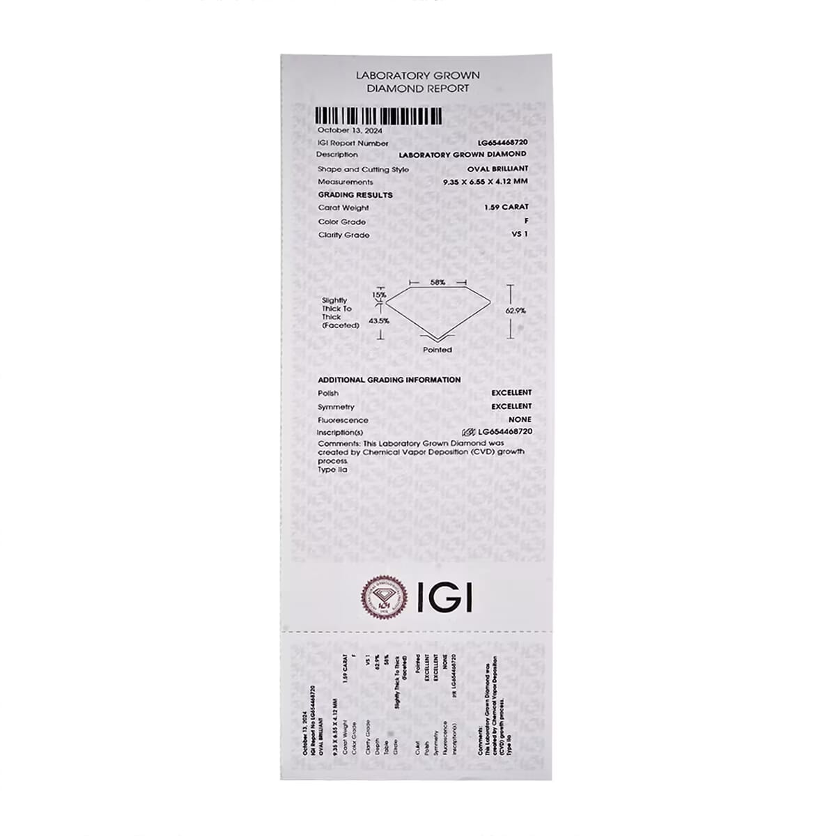 IGI Certified Luxuriant Lab Grown Diamond E-F, VS 1.60 ctw Mirage Collection Mens Ring in 10K White Gold (Size 14.0) image number 9