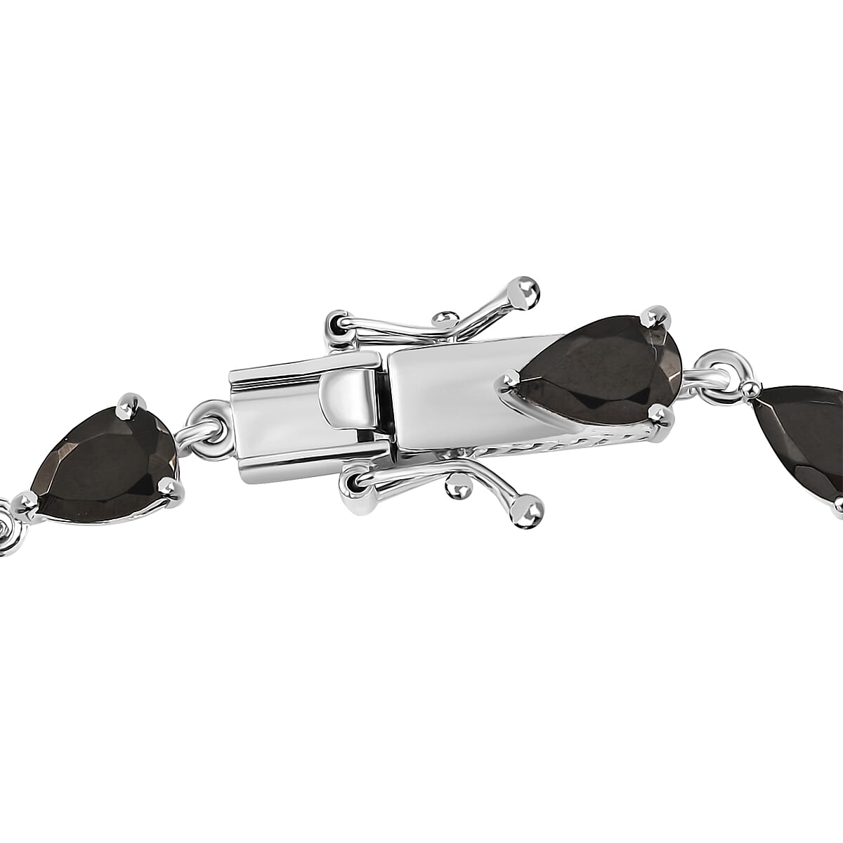 EverTrue Elite Shungite 8.15 ctw Bracelet in Platinum Over Copper (7.25 In) image number 3
