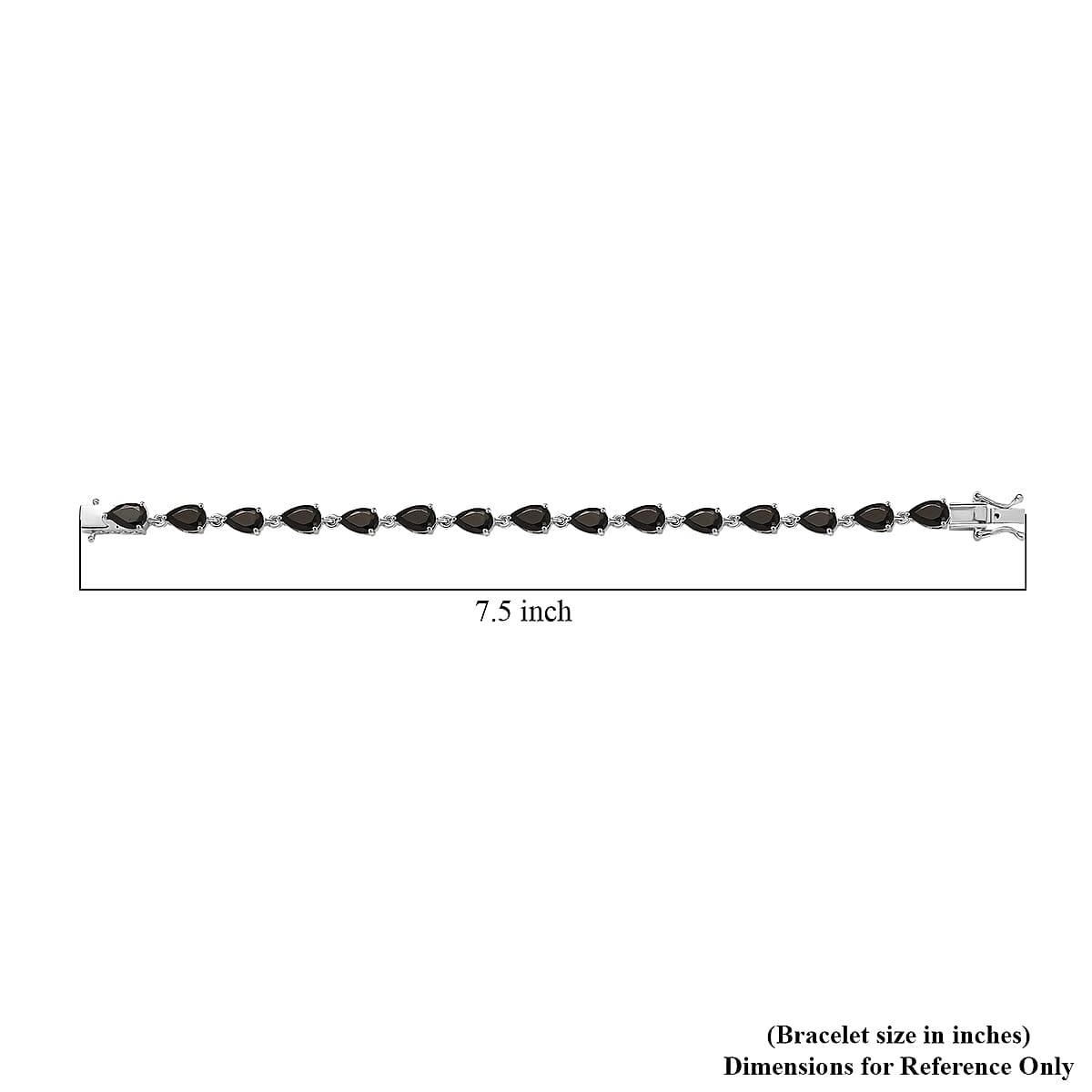 EverTrue Elite Shungite 8.15 ctw Bracelet in Platinum Over Copper (7.25 In) image number 4