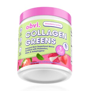 Obvi Collagen Greens - Strawberry Lychee