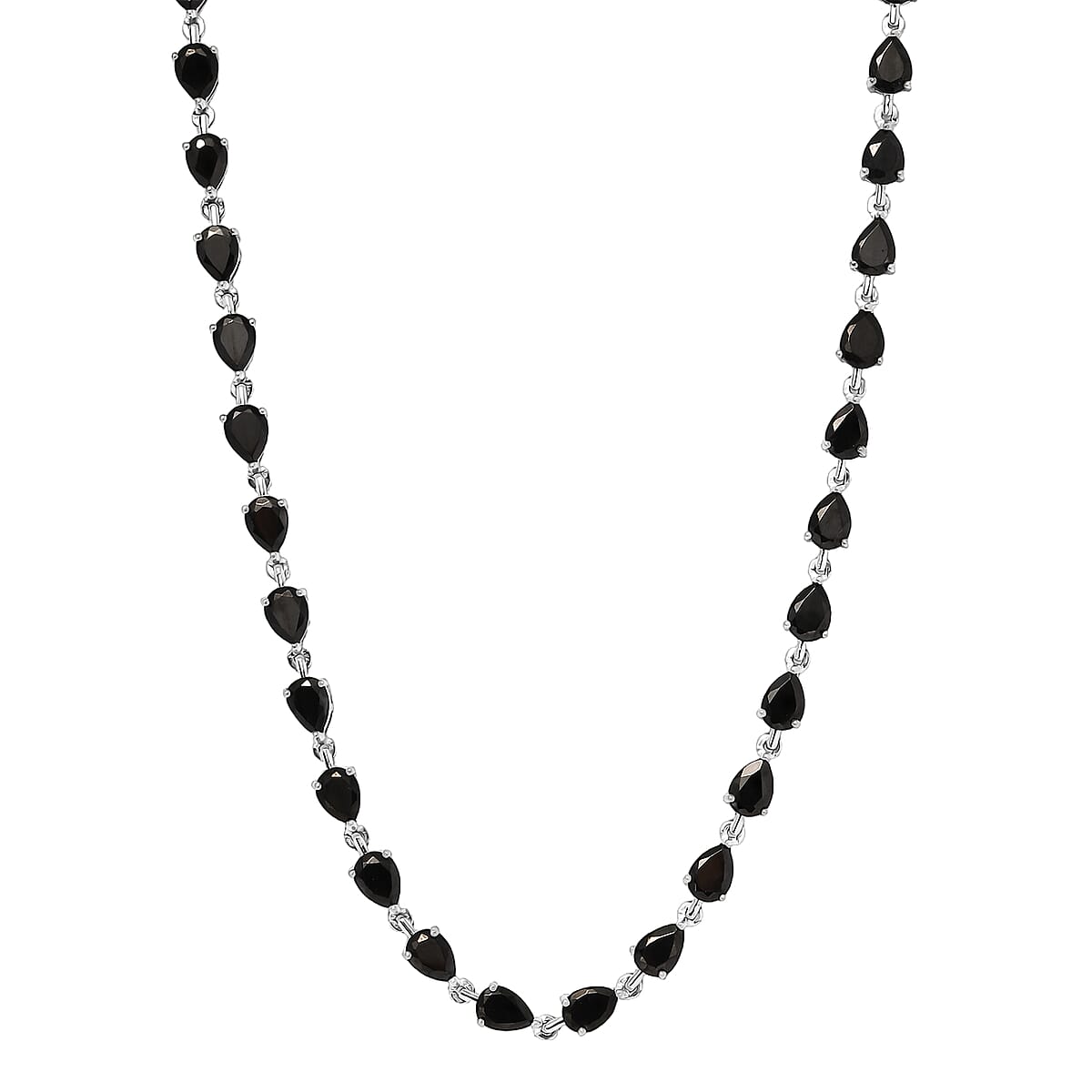 EverTrue Elite Shungite 12.50 ctw Necklace Platinum Over Copper 18 Inches image number 0
